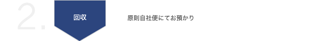 2.回収：原則自社便にてお預かり